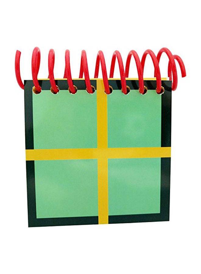 Handcrafted Handy Dandy Notebooks Birthday Notebook With Striped Jumbo Crayons Set Green/Red/Black  - Image 2