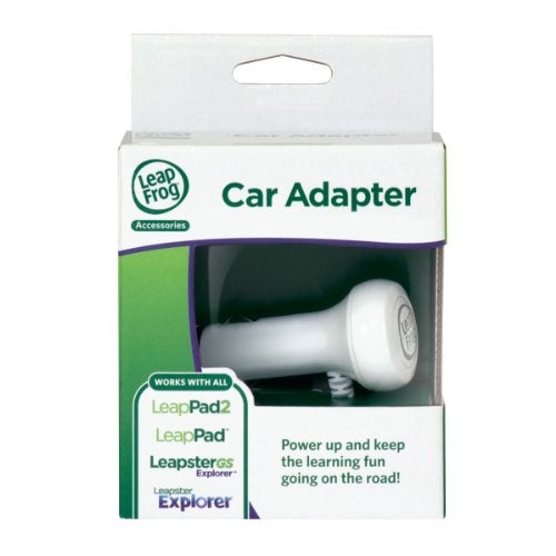 LeapFrog Car Adapter For LeapPad2/1/GS/Leapster2 White/Green - Image 1