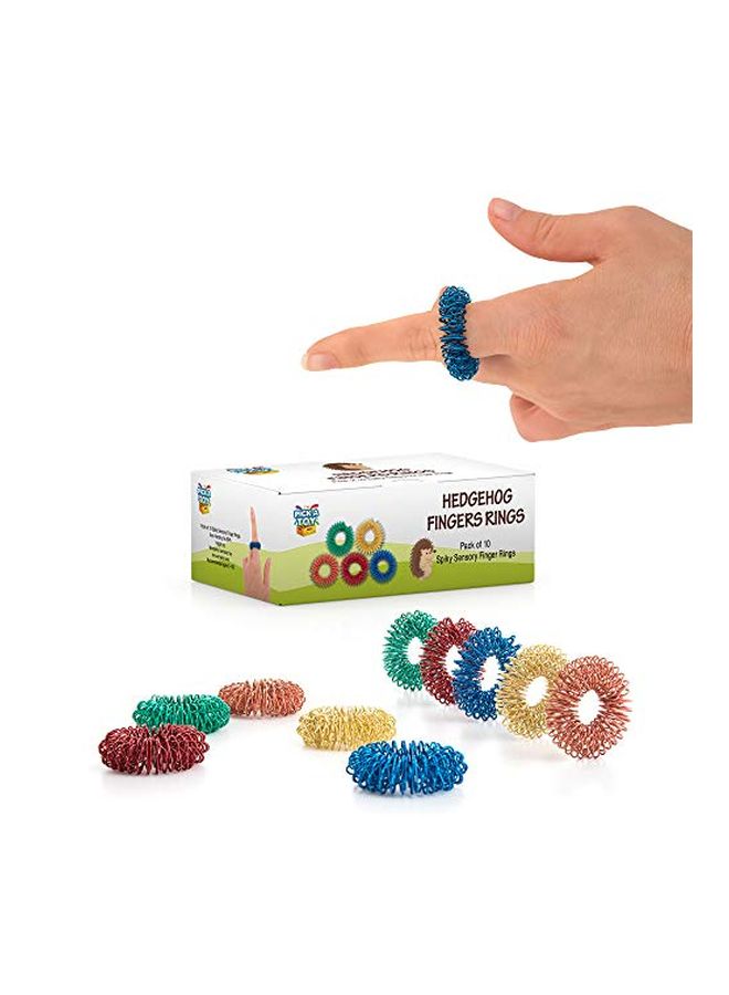 بيك ايه توي طقم خواتم للأصابع بملمس كالقنفذ مكون من 10 قطع - Image 5