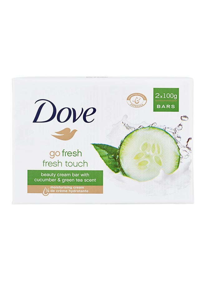 Dove Go Fresh Touch Beauty Cream Bar 2x100grams - Image 1