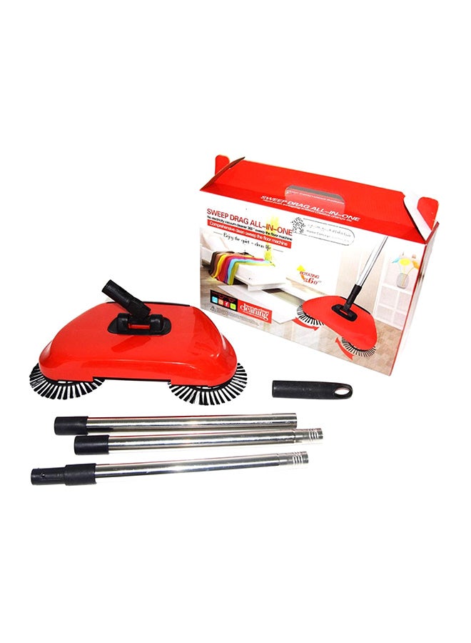 All- In- One Manual Sweeper Red/Silver 37x9x23cm - Image 1