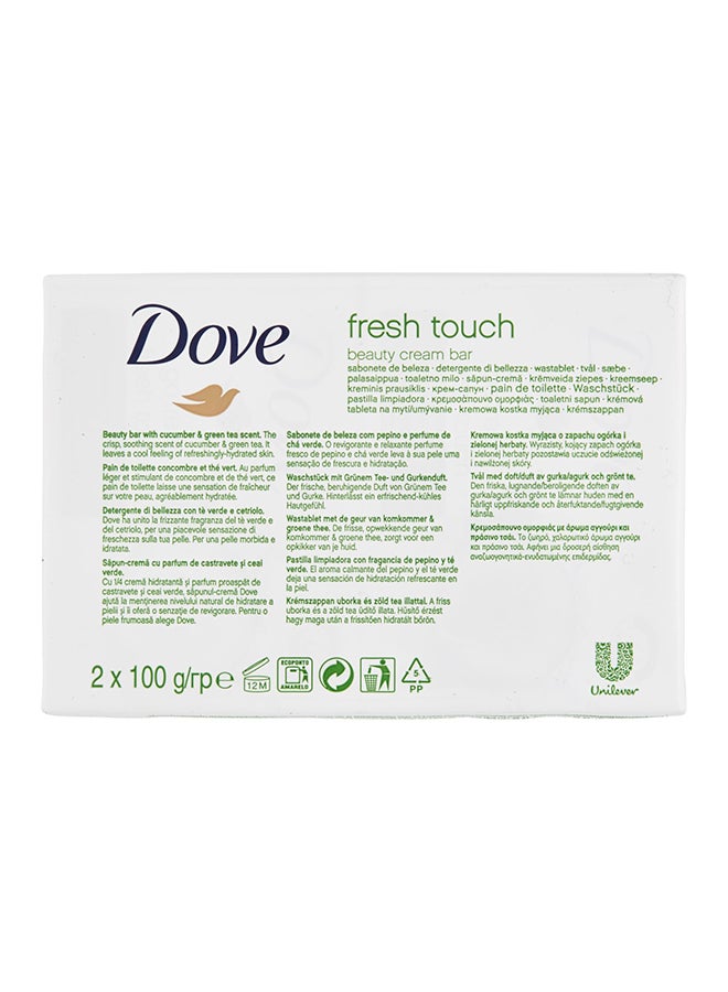 Dove Go Fresh Touch Beauty Cream Bar 2x100grams - Image 2