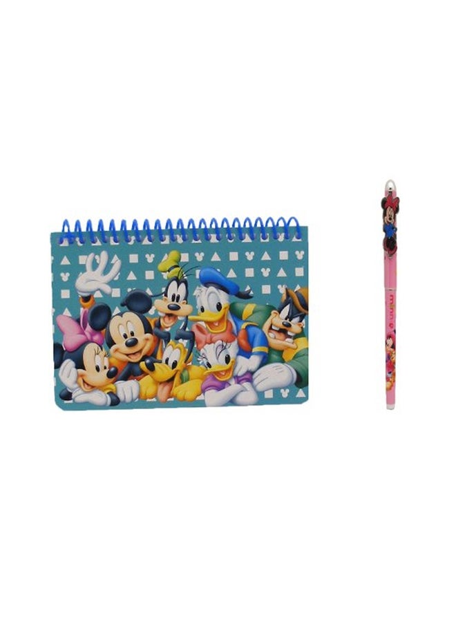 Goofy Mickey Donald Disney Mickey Mouse and Friends Spiral Autograph Book With Pen