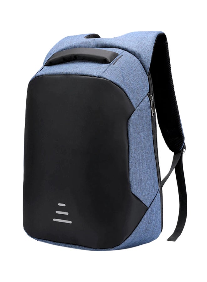 Dasfour Anti-theft Waterproof Backpack With USB Charging Port For 16-Inch Laptop Blue - Image 3
