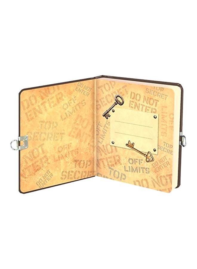 Peaceable Kingdom Lock & Key Diary 'Top Secret' - Image 2