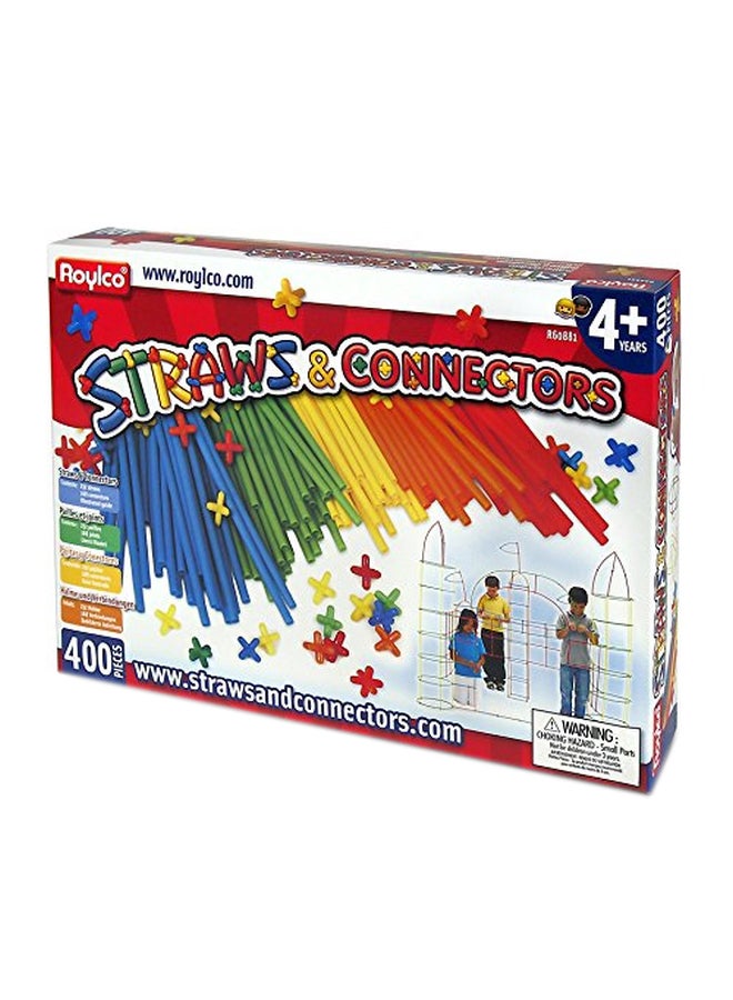 Roylco 400-Piece Straws And Connectors Building Set R-60881 4+ Years  - Image 1