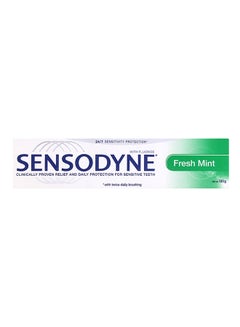 Sensodyne Fresh Mint With Fluoride Toothpaste White/Green 100grams  - Image 2
