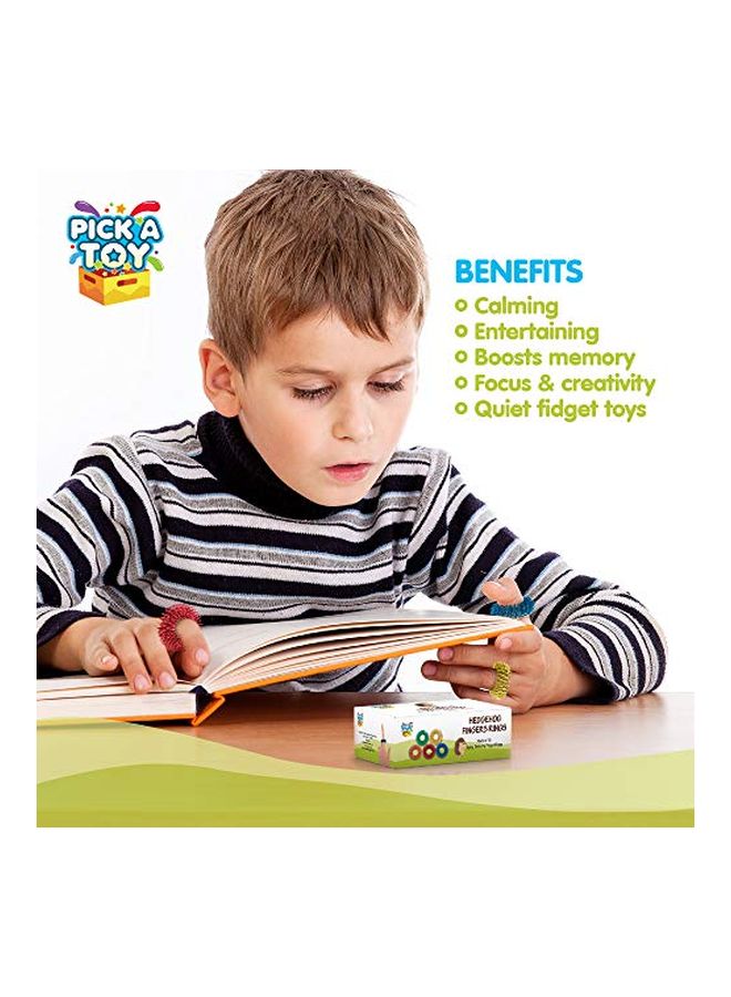 بيك ايه توي طقم خواتم للأصابع بملمس كالقنفذ مكون من 10 قطع - Image 3