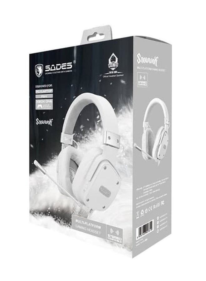 ساديس سماعة رأس للألعاب بتصميم يغطي الأذن للأجهزة المختلفة مزودة بميكروفون - Image 3