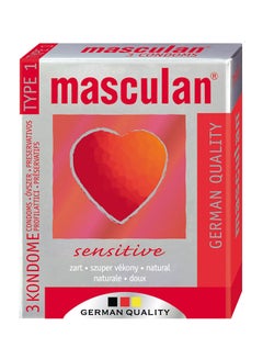 3-Piece Masculan Type 1 Sensitive Condom