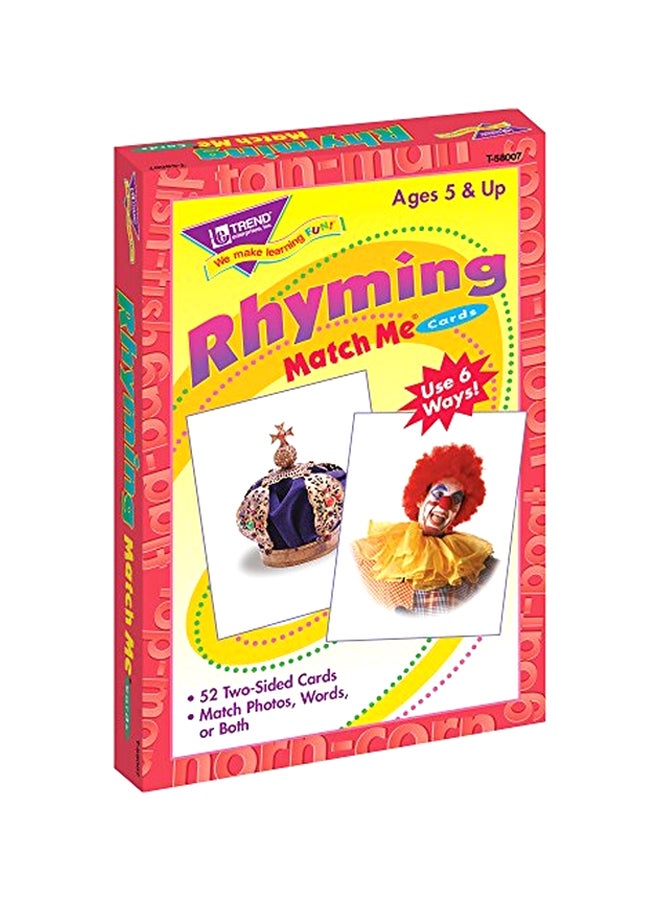 52-Piece Rhyming Match Me Card Set T-58007 - v1550563654/N20553137A_1