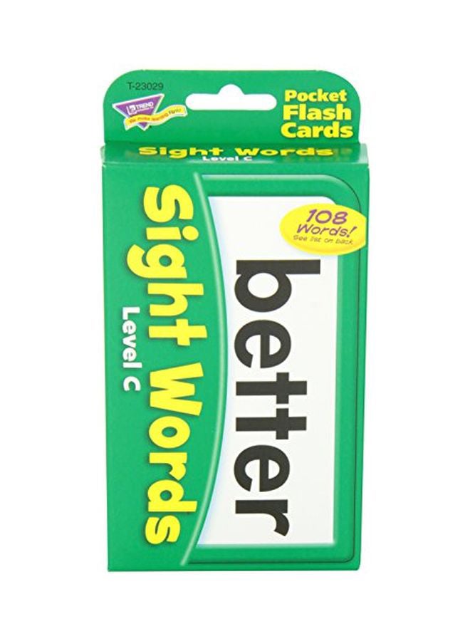 Trend Enterprises Inc Sight Words Level C Pocket Flash Card T23029  - Image 4
