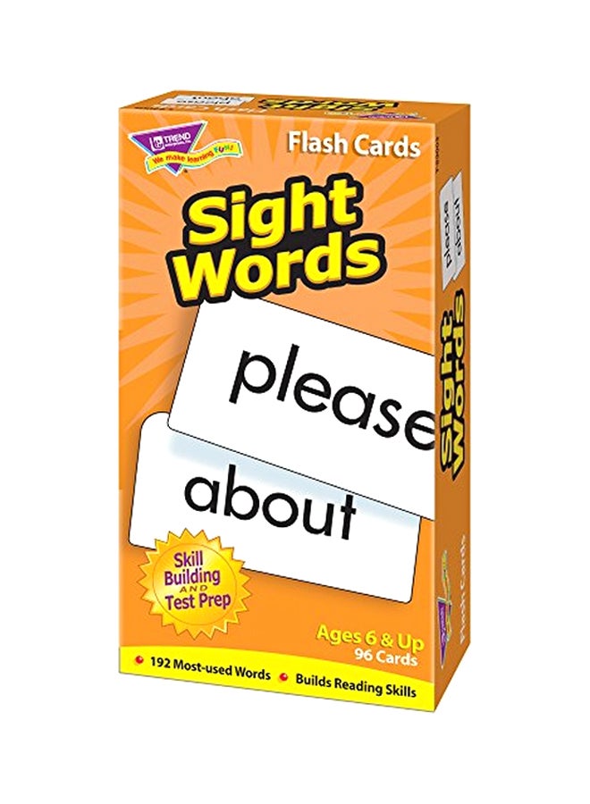 Trend Enterprises Inc 96-Piece Sight Words Flash Card Set T-53003  - Image 1