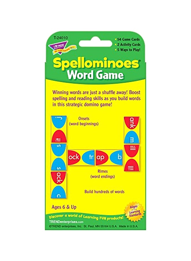 تريند إنتربرايزس إنك طقم كروت لعبة الكلمات سبيللومينويس طراز T-24010 مكون من 56 قطعة - Image 3