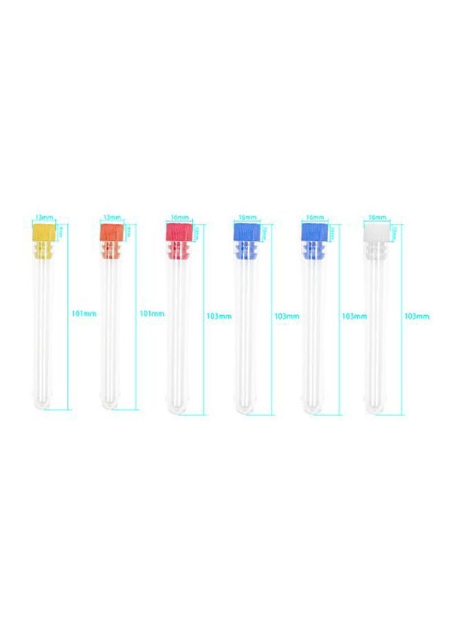 TEKEFT 6-Piece Test Tube Set With Caps And Rack  - Image 3