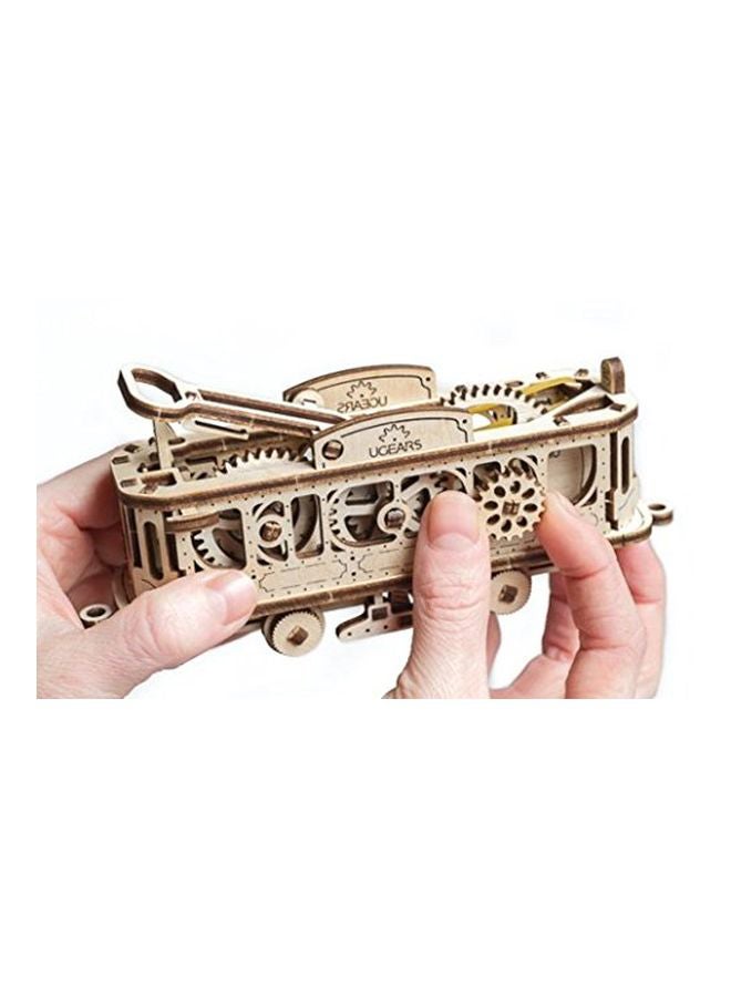 UGEARS Mechanical Town Series Tram Line Model Building Kit 70023 38x21x4cm  - Image 3