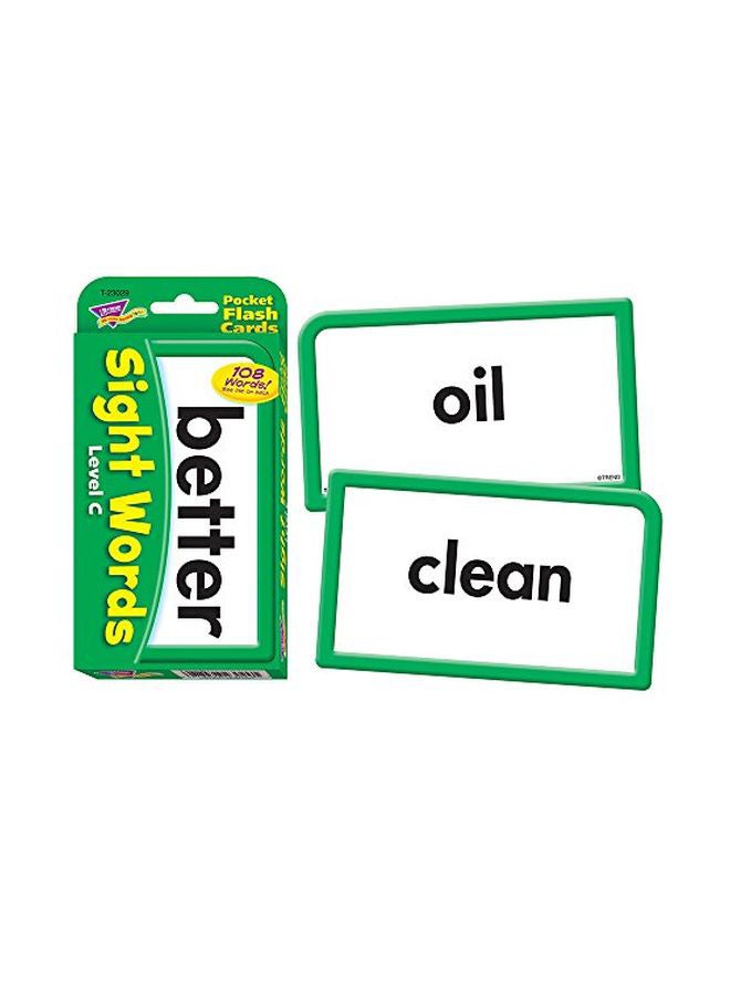 Trend Enterprises Inc Sight Words Level C Pocket Flash Card T23029  - Image 1