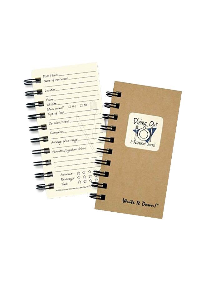Dining Out, A Restaurant Journal