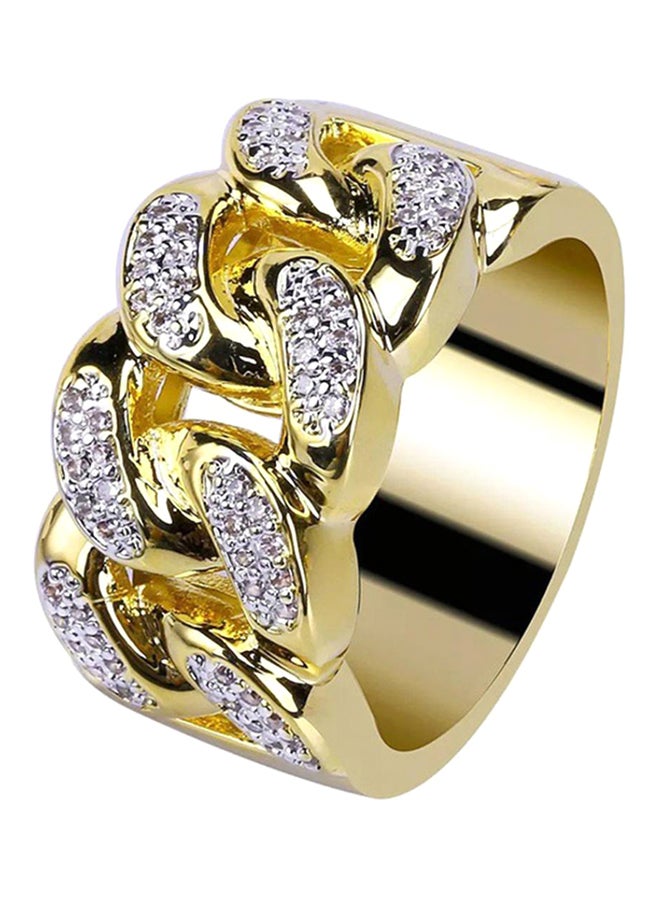 Bluelans Buckle Rhinestone Ring  - Image 1
