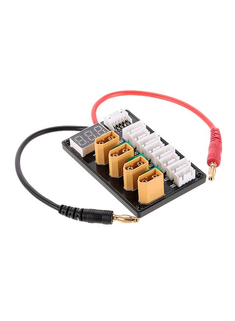 3-4S XT60 Plug Parallel Charging Board With Voltage Display For ISDT D2 Q6 SC-608 SC-620 Imax B6 Charger