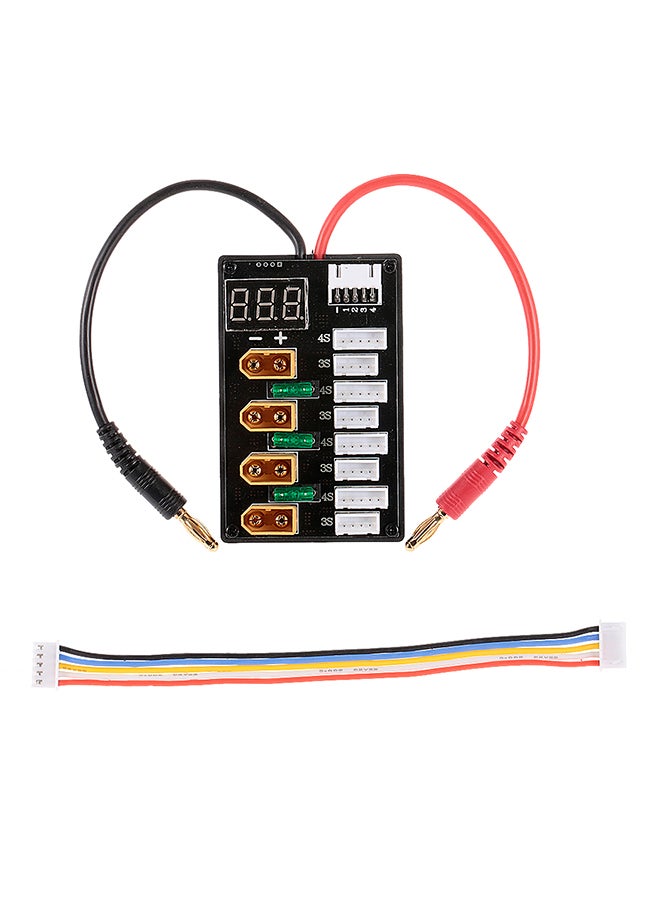3-4S XT60 Plug Parallel Charging Board With Voltage Display For ISDT D2 Q6 SC-608 SC-620 Imax B6 Charger