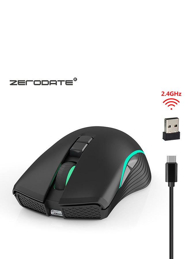 ZERODATE Portable Mini Gaming Mouse Black  - Image 3