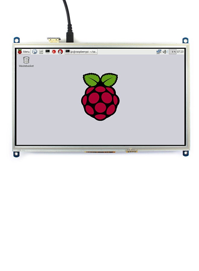 Waveshare - HD LCD Monitor 1024×600 Resistive Screen for PC/Windows 10/8.1/8/7/XP - Image 1