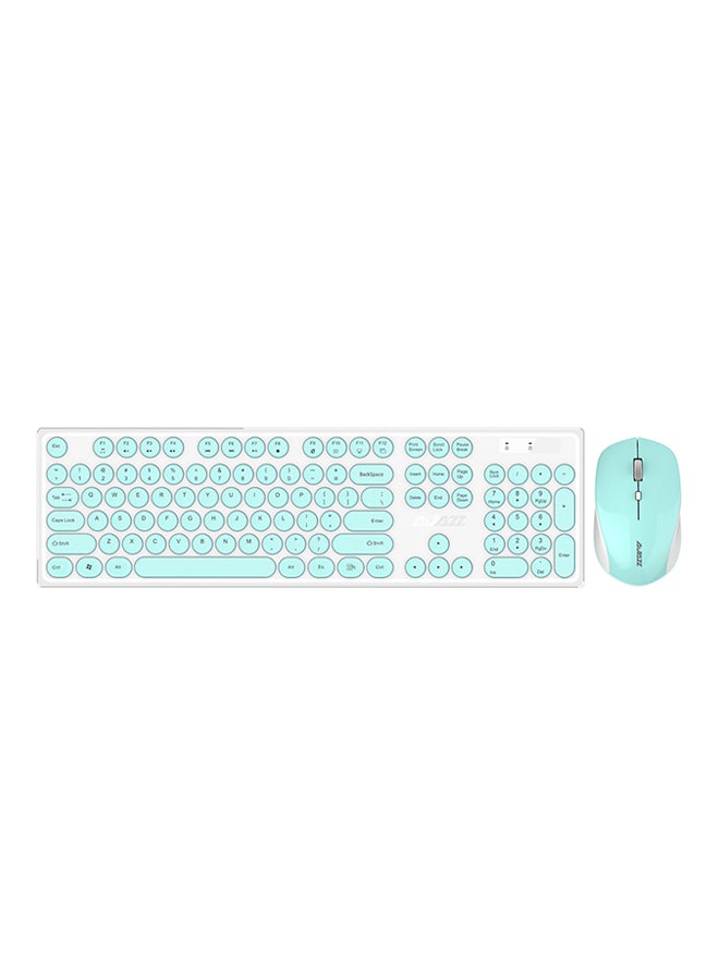 Ajazz - Wireless Keyboard Mouse Combo For Mac Windows Laptop Notebook Desktop - Image 1