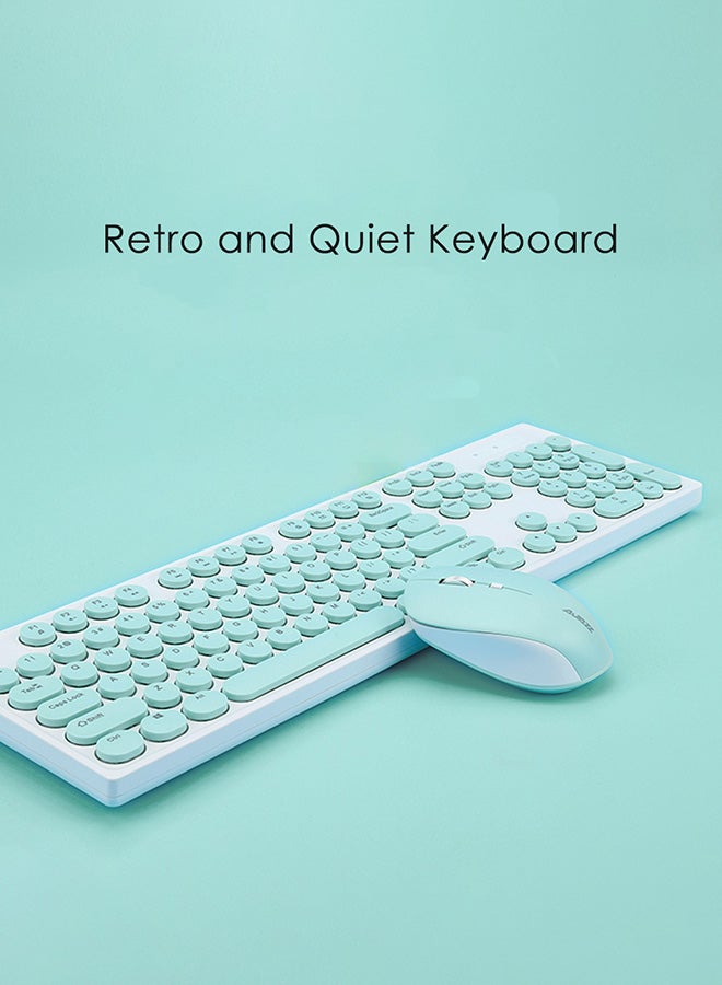 Ajazz - Wireless Keyboard Mouse Combo For Mac Windows Laptop Notebook Desktop - Image 1