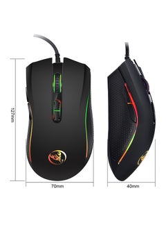 HXSJ A869 Wired Gaming Mouse With Lights  - Image 2