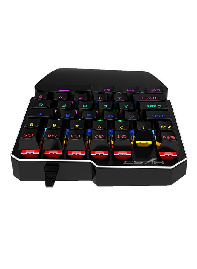 HXSJ Single Hand Professional Wired Gaming Keyboard - Image 1
