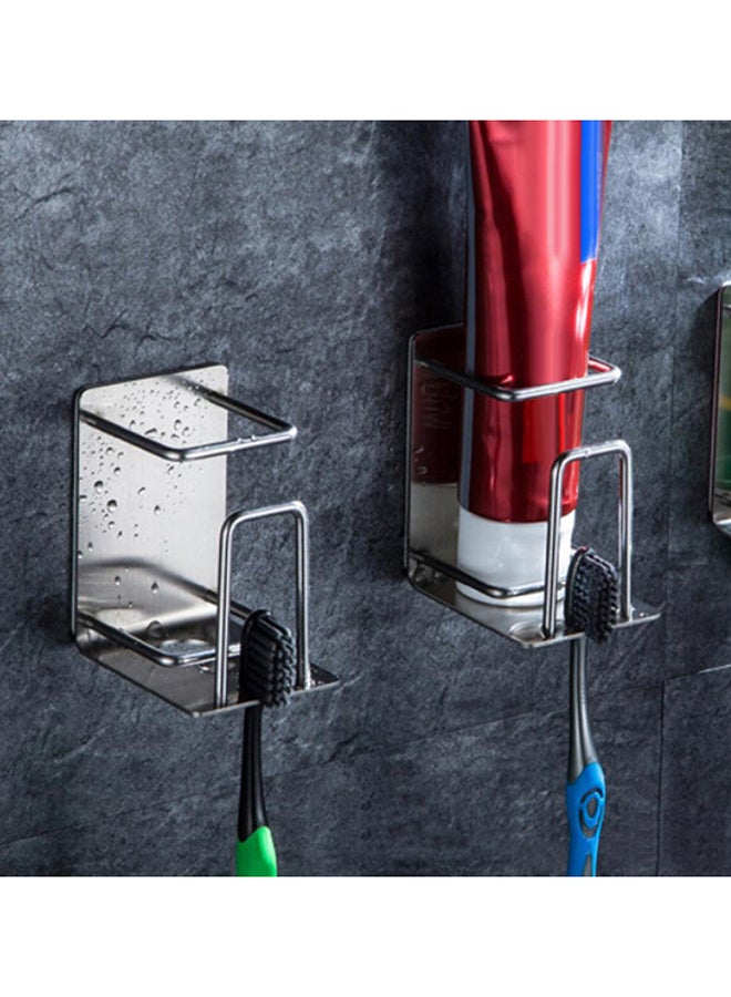 Stainless Steel Toothbrush And Toothpaste Rack Holder 8x5.5x6.5cm - Image 3