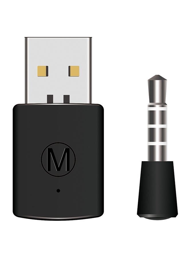 Bt Receiver Wireless Headset Headphone Adapter With Mic Bt 4.0 Dongle Usb Adapter Usb Dongle For Ps4 Black