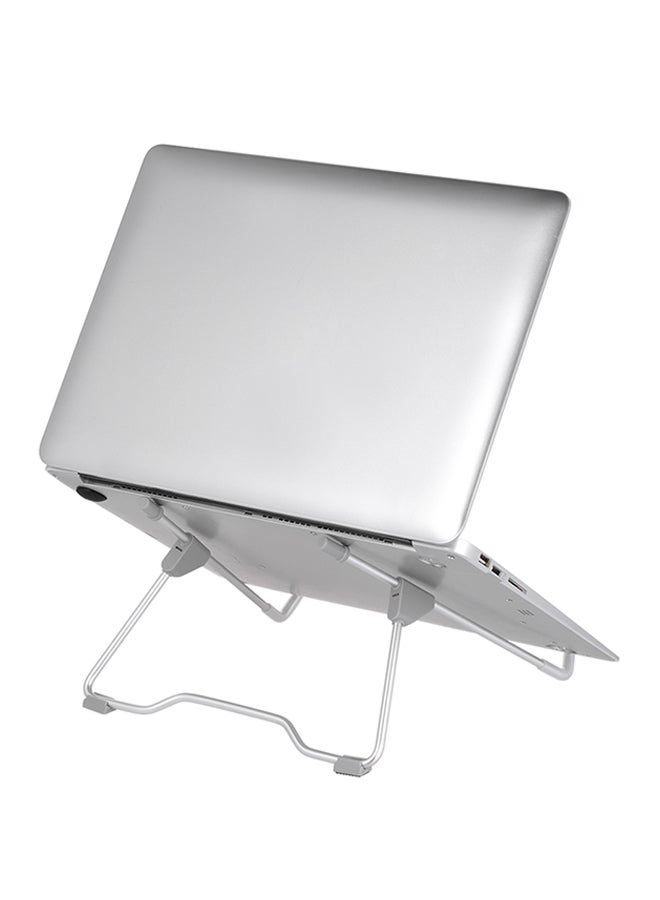 Generic - Portable Laptop Stand Foldable Holder Notebook Support Adjustable Desktop Bracket Grey - Image 1