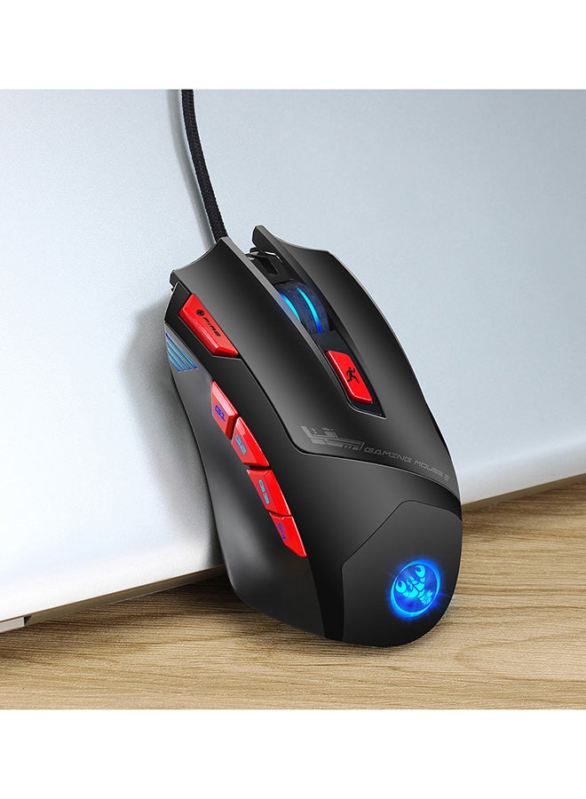 HXSJ - Hxsj S800 High Performance Gaming Mouse Professional Rgb Mechanical Mouse Adjustable Wrist Support For Windows Xp Win 7 Win 8 Ios - Image 1