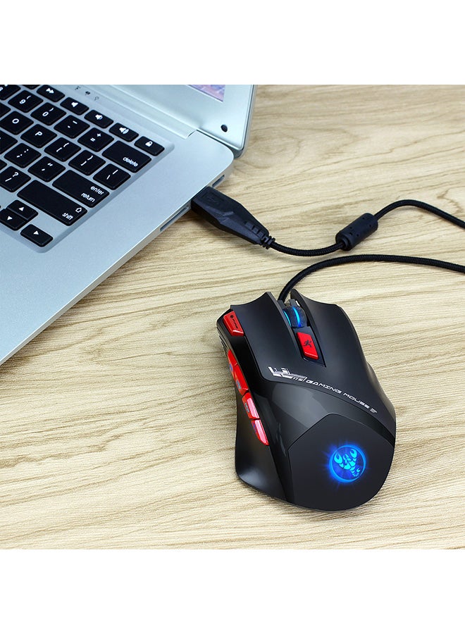 HXSJ - Hxsj S800 High Performance Gaming Mouse Professional Rgb Mechanical Mouse Adjustable Wrist Support For Windows Xp Win 7 Win 8 Ios - Image 1