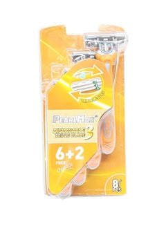 PEARLMAX 8-Piece Pearl Max Disposable Triple Blade Set Multicolour  - Image 2