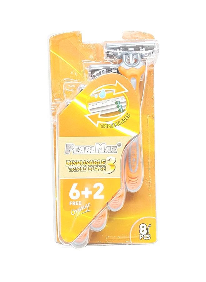 PEARLMAX 8-Piece Pearl Max Disposable Triple Blade Set Multicolour - Image 2