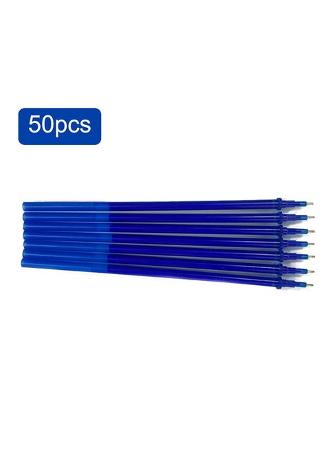50-Piece Erasable Gel Ink Pen Blue