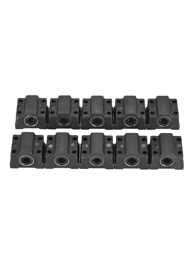 Generic 10-Piece Linear Motion Ball Bearing Slide Block For CNC 3D Printer Black  - Image 3