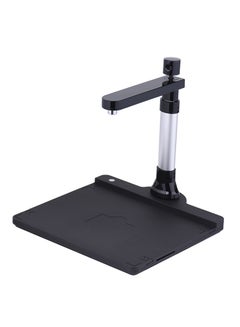 Adjustable HD High Speed USB Book Image Document Camera Scanner Dual Lens (10 Mega-pixel & 2 Mega-pixel) Max. A3 Scanning Size with OCR Function LED Light for Classroom Office Library Bank Black