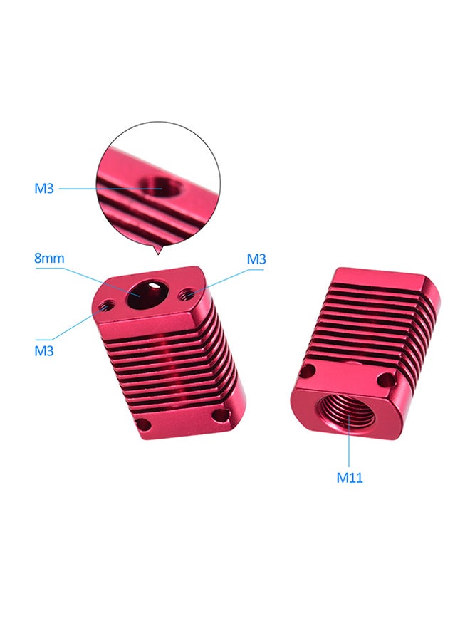 Creality 3D Aluminum Cooling Block For CR-10 Series/Ender-3 Purple  - Image 2