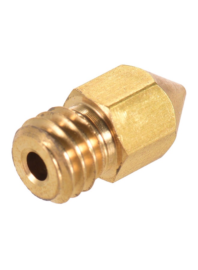 Creality 3D - Creality 3D Printer Extruder Brass Nozzle Print Head 0.4mm Output for CR-10 Series Ender-3 1.75mm PLA ABS Filament, 1pcs Gold - Image 1
