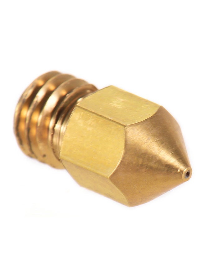 Creality 3D - Creality 3D Printer Extruder Brass Nozzle Print Head 0.4mm Output for CR-10 Series Ender-3 1.75mm PLA ABS Filament, 1pcs Gold - Image 1