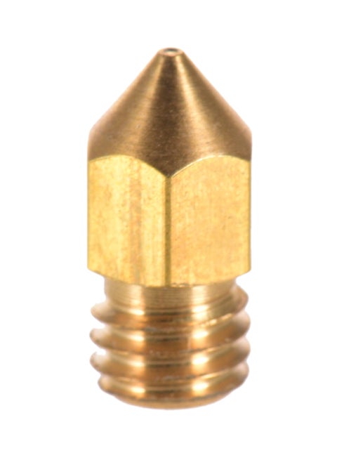 Creality 3D Printer Extruder Brass Nozzle Print Head 0.4mm Output for CR-10 Series Ender-3 1.75mm PLA ABS Filament, 1pcs Gold