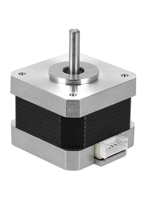 Creality 3D Printer Stepper Stepping Motor 2 Phase 1A 1.8 Degree 0.4N.M for 3D Printer DIY CNC Accessory Replacement, 1pcs Silver