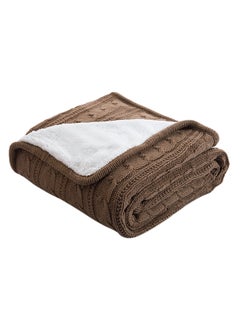 Safar Tekstil Throw Blanket polyester Brown 200 x 150cm  - Image 1