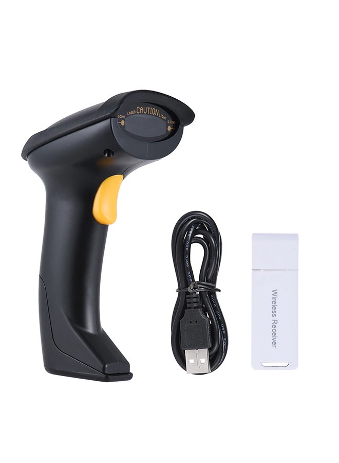 ماسح رمز شريطي أوتوماتيكي لاسلكي أسود - Image 1