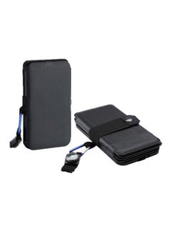Portable Solar Power Mobile Charger And Holder Black