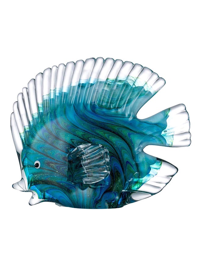 توراتس مجسم زجاجي على شكل سمكة استوائية أزرق 21 x 12 x 17.2Ø³Ù†ØªÙŠÙ…ØªØ± - Image 1